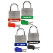 Wholesale - WORDLOCK MATCH KEY PADLOCK C/P 32, UPC: 813113012729